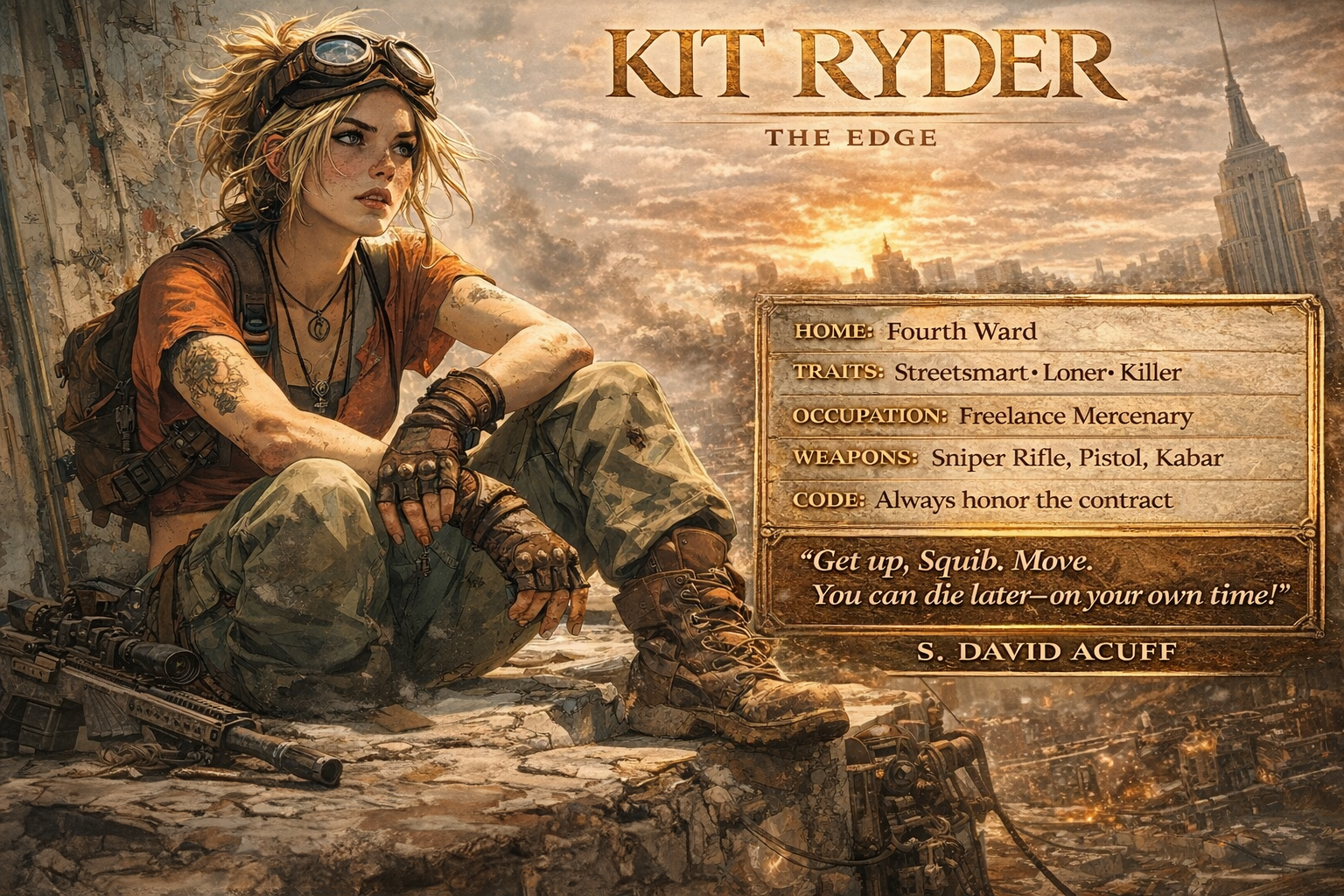 Kit Ryder character sheet
